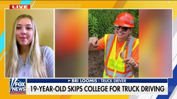 High college costs drove this 19-year-old to become a truck driver