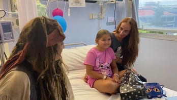 ‘Captain Jack Sparrow’ visits young cancer patients at children's hospital