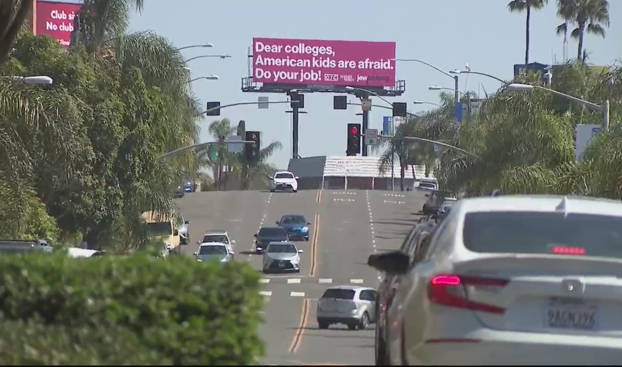 Jewish organization blasts colleges in billboard ad to combat antisemitism 